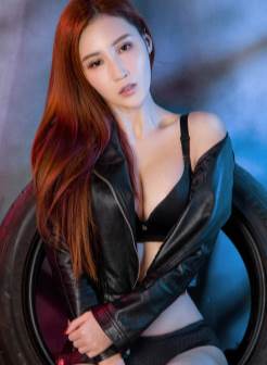 韩国性感开放美女模特智秀蕾丝黑色奶罩三角裤
