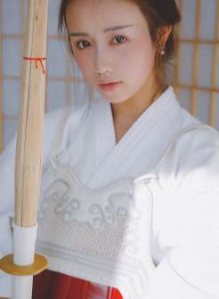 日本女孩武士造型写真