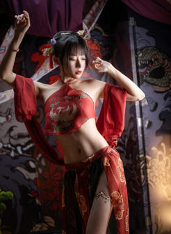 中国性感妖艳古装美女大胆人体艺术写真图片
