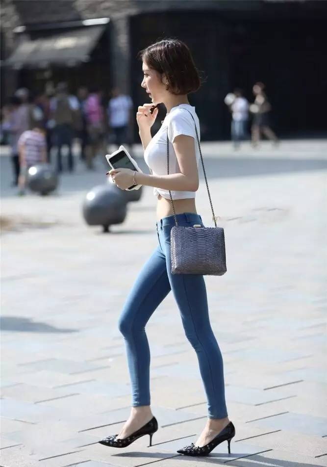 街拍ol职业装长裤美女模特(3)(点击浏览下一张趣图)