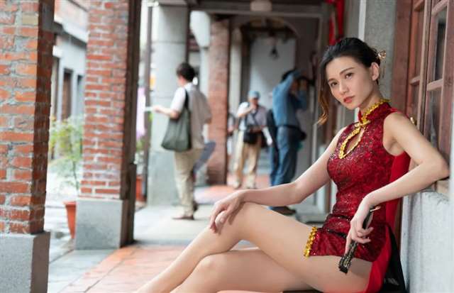 人像摄影 蔡译心,旗袍,絲襪高跟外拍
