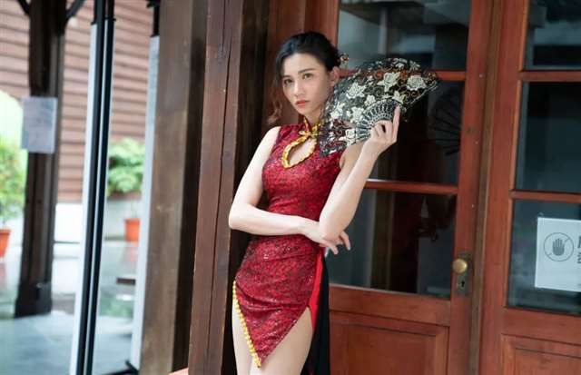 人像摄影 蔡译心,旗袍,絲襪高跟外拍