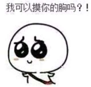 关于我可以摸你胸吗表情包