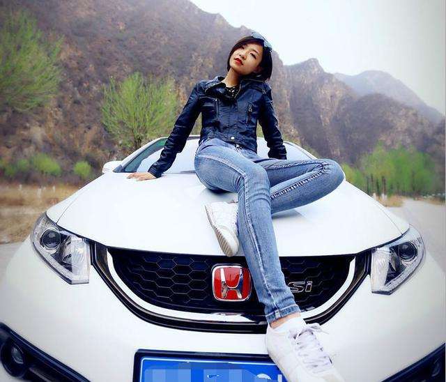 神车思域si 霸气媳妇-车模-完美绝配