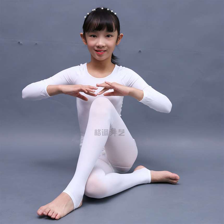 春秋薄款儿童舞蹈打底衫男女童肤色紧身衣肉色隐形内衣演出练功服