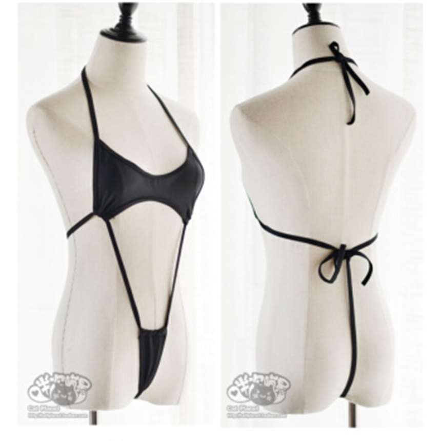 紧缚死库水性感绷带女比基尼情趣泳衣日系束缚三点式泳装 连体比基尼