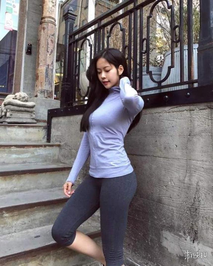 韩国健身女神性感美照 丰满上围细腰翘臀身材太犯规