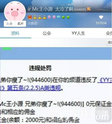王小源大战YY黑客被误封A类
