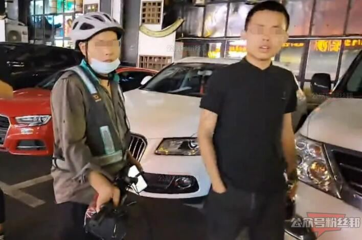 虎牙集梦小胖打架视频事件，路人视角还原过程，用法拉利劳斯莱斯堵车