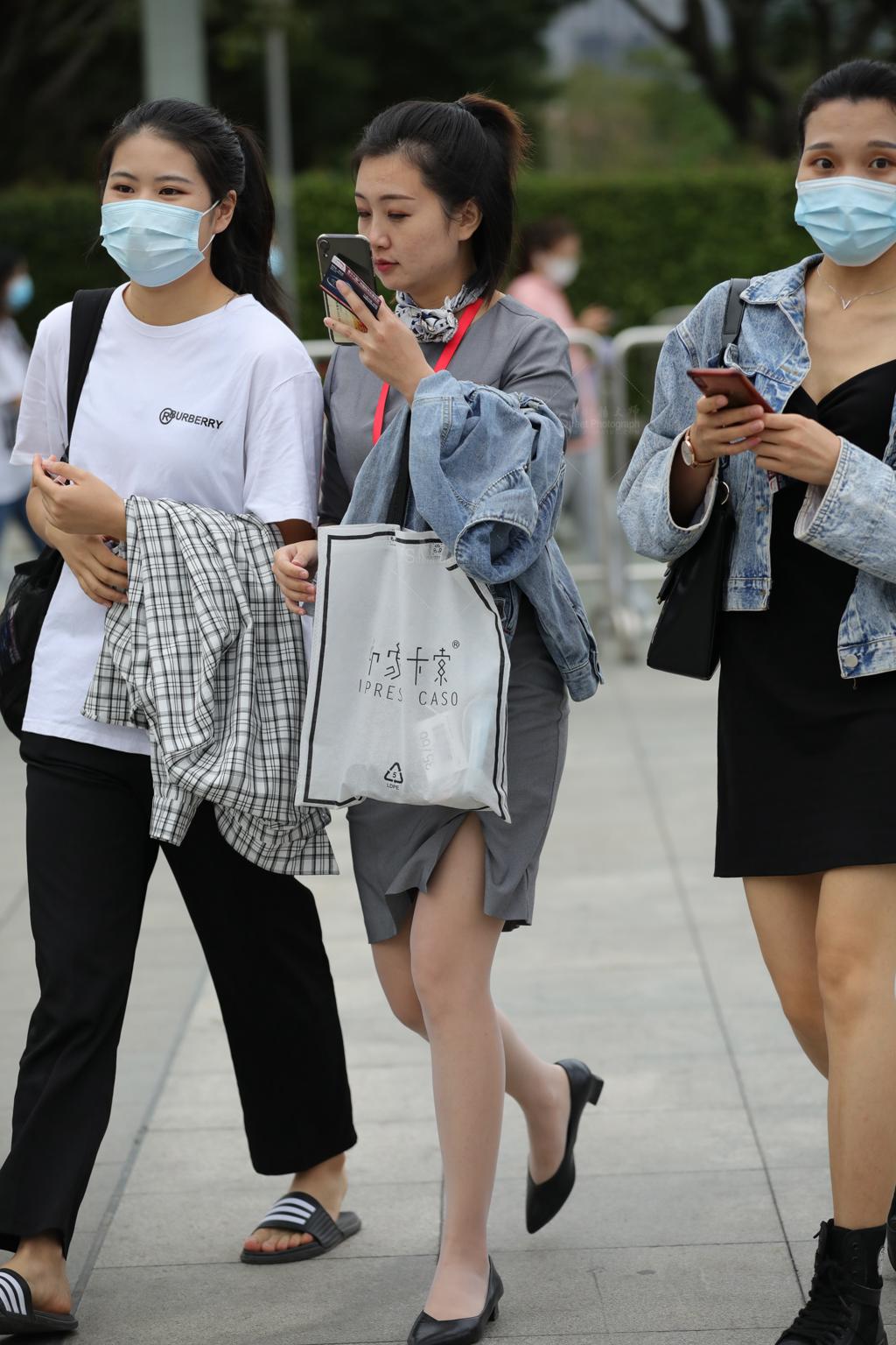 [街拍丝袜]【街拍心灵】肉si制服小姐姐