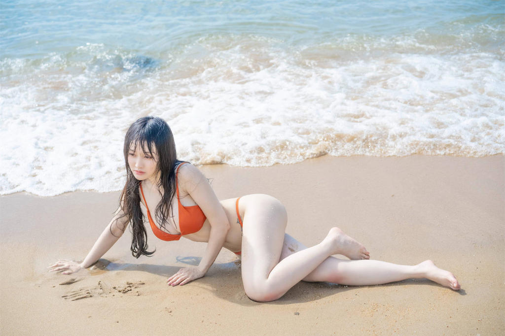 脱尾巴Mizuki沙滩泳装20p
