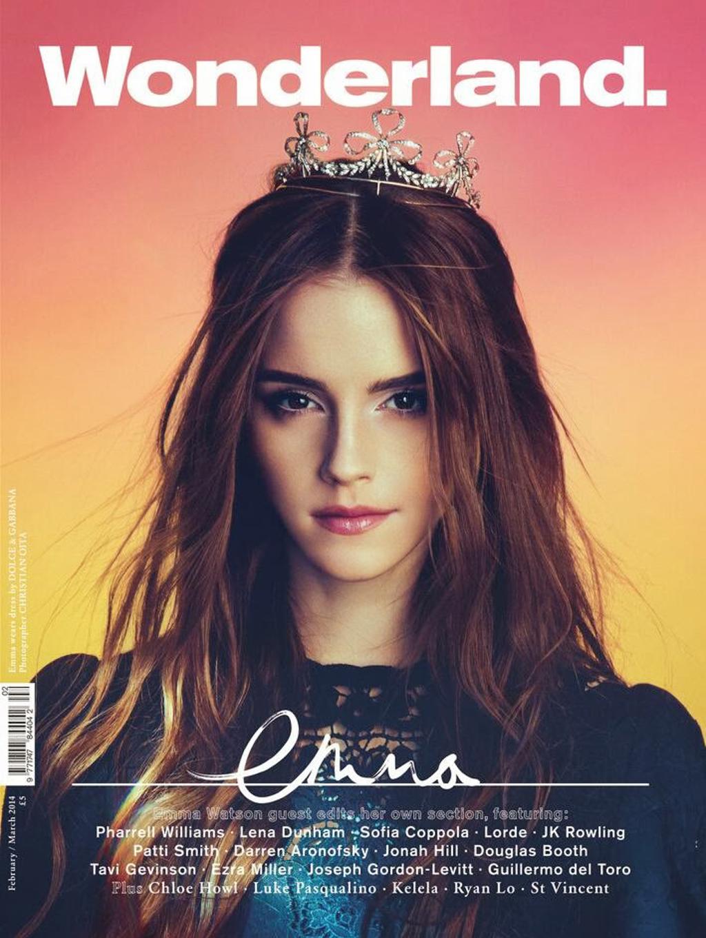 艾玛·沃森.艾玛·沃森 Emma Watson For《Wonderland》Magazine February 2014