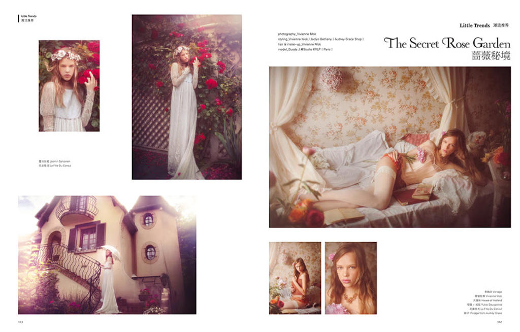 Editorials - Selected works.Little Thing Magazine #28 February 2013 (China) - The Secret Rose Garden