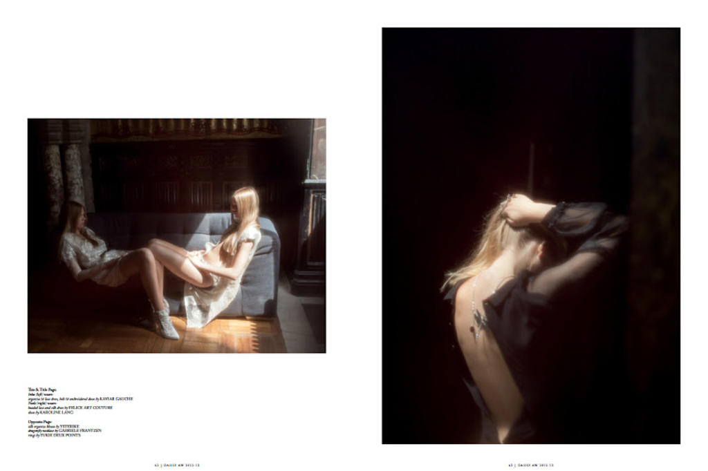 Editorials - Selected works.DAHSE Magazine #4 AW2012-13 - Clair Obscur